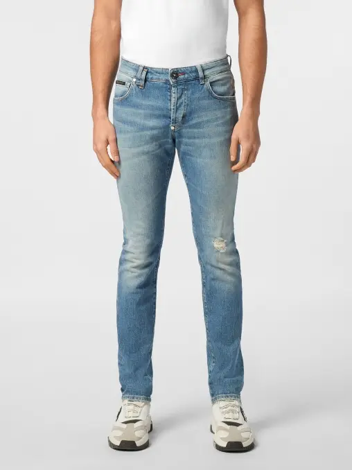 Джинсы хлопковые PHILIPP PLEIN