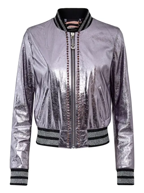 Бомбер кожаный PHILIPP PLEIN
