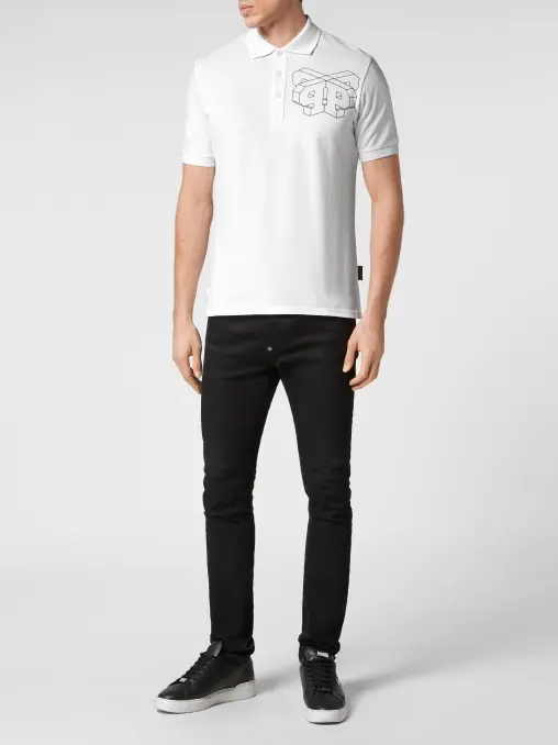 Поло хлопковое PHILIPP PLEIN