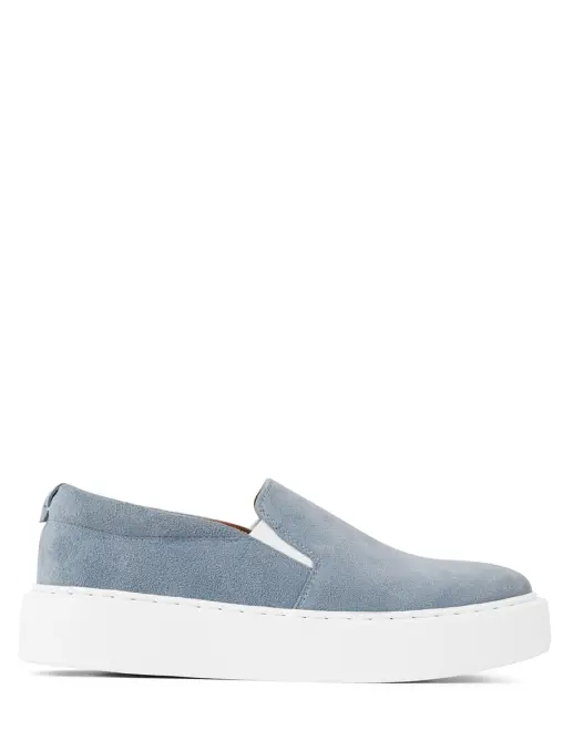Слипоны замшевые Miorka Azzurro PONZA