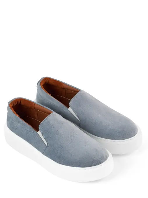 Слипоны замшевые Miorka Azzurro PONZA