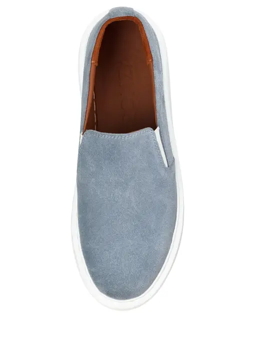 Слипоны замшевые Miorka Azzurro PONZA