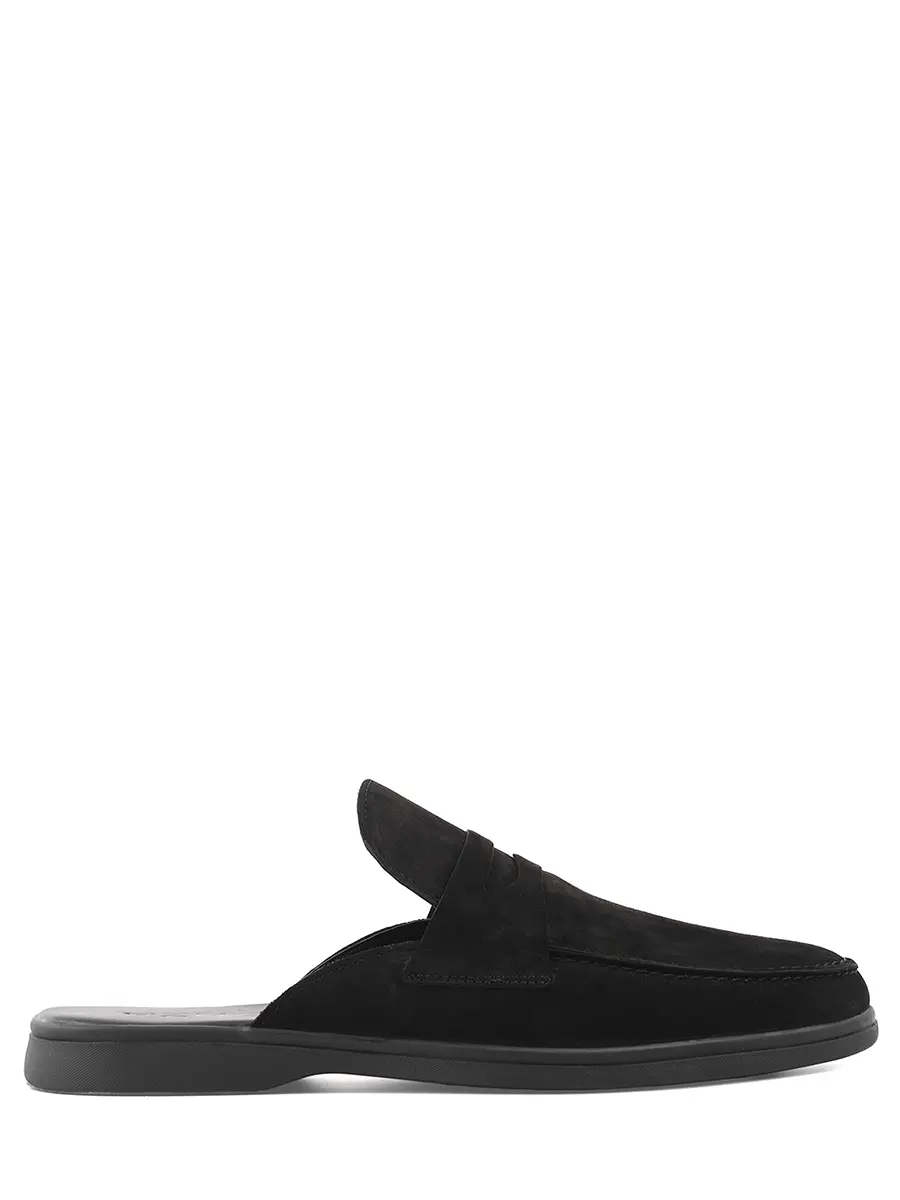 Мюли замшевые Prato black suede 2