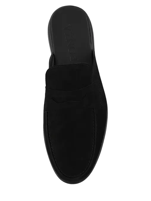 Мюли замшевые Prato black suede 2 PONZA
