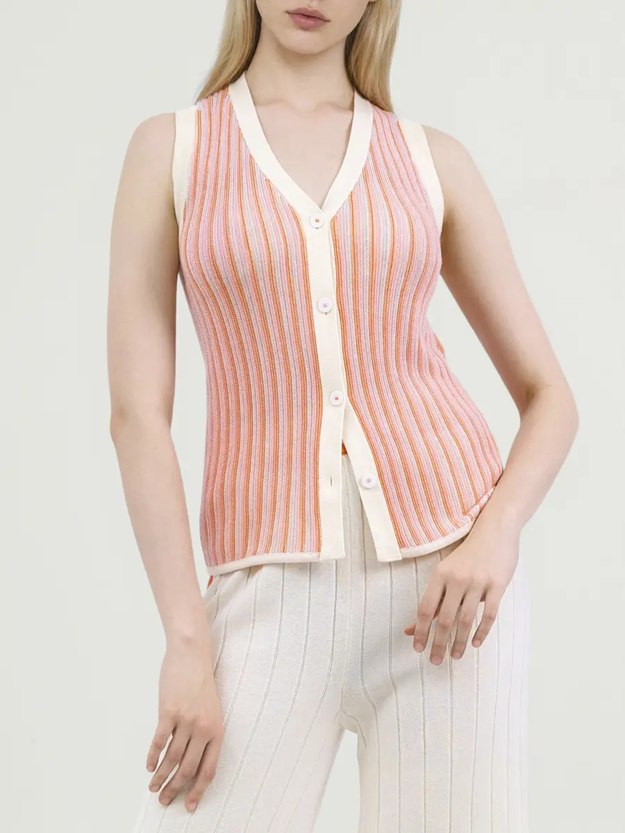 Жилет кашемировый Fancy Stripe
