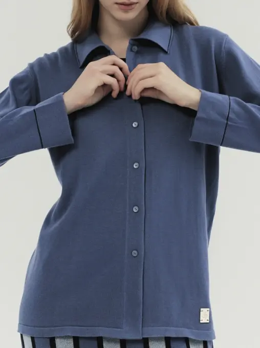 Рубашка хлопковая Washed Sky SUIGE