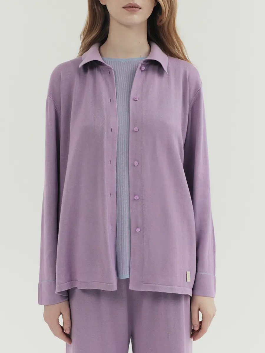 Рубашка хлопковая Early Lilac