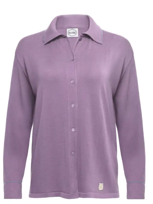 Рубашка хлопковая Early Lilac SUIGE