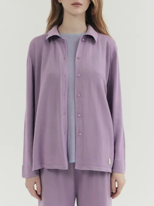 Рубашка хлопковая Early Lilac SUIGE