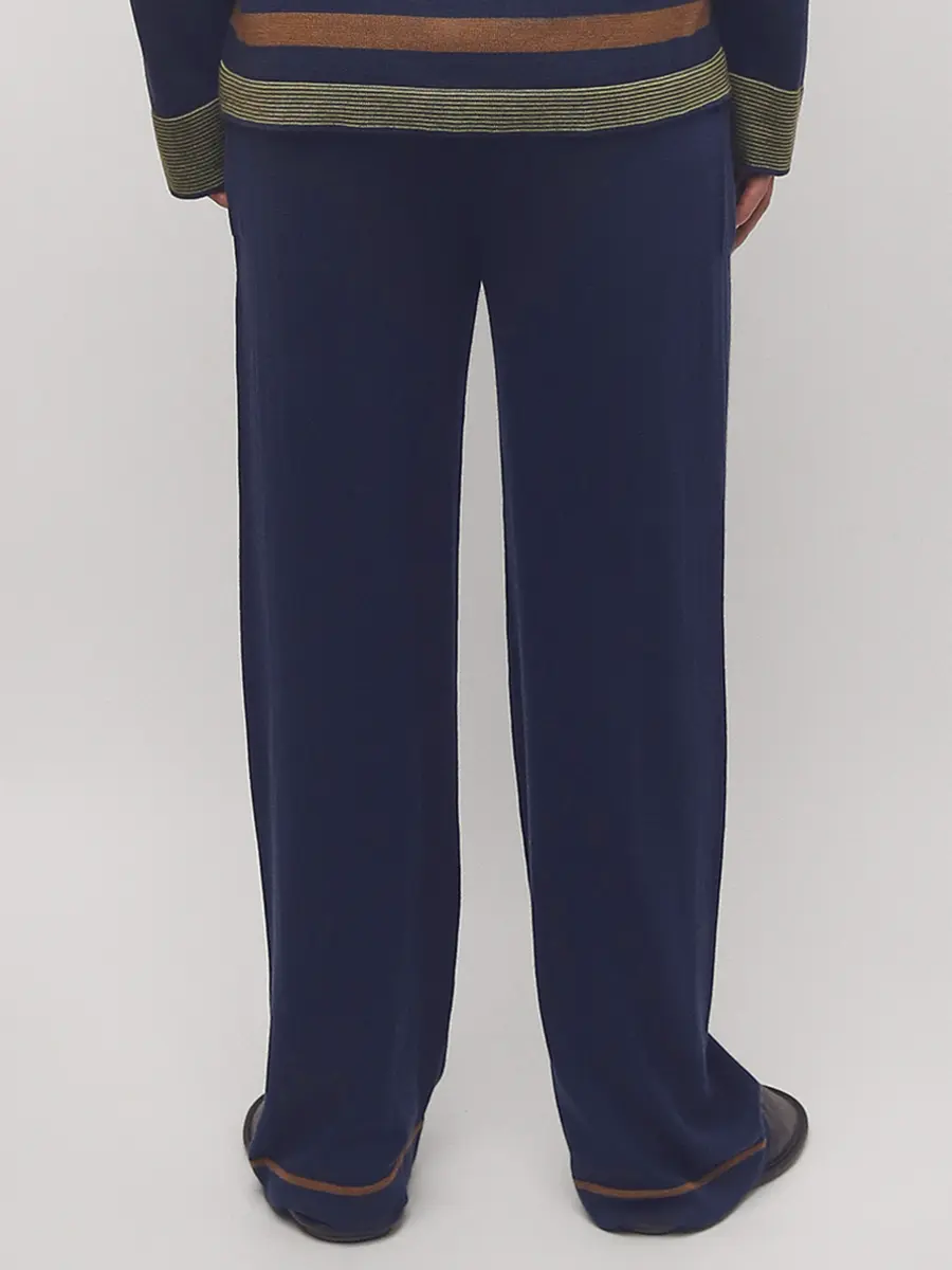 Брюки кашемировые Navy Deep