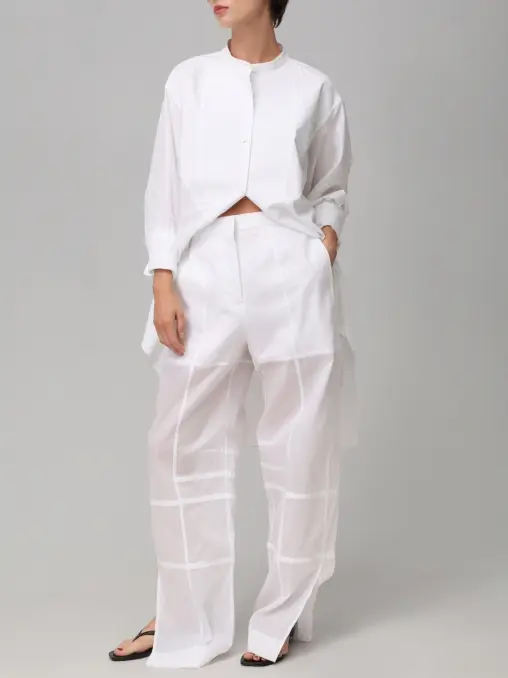 Брюки хлопковые JIL SANDER