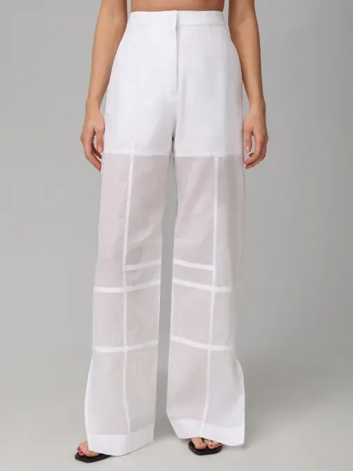 Брюки хлопковые JIL SANDER