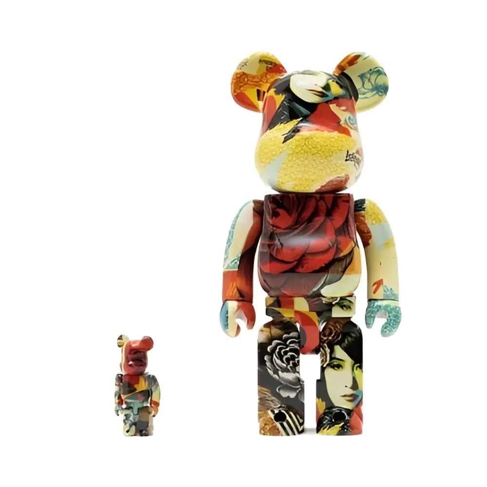 Статуэтка Bearbrick Shepard Fairey 100% & 400%
