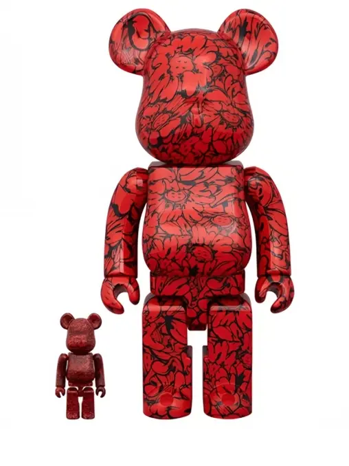 Статуэтка Bearbrick Shun Sudo Mr Scarlet 100% & 400% MEDICOM TOY
