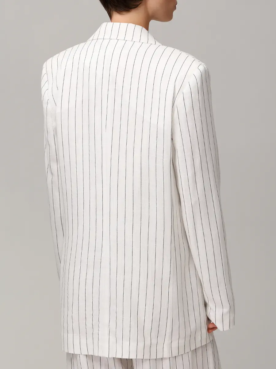 Пиджак из вискозы и льна