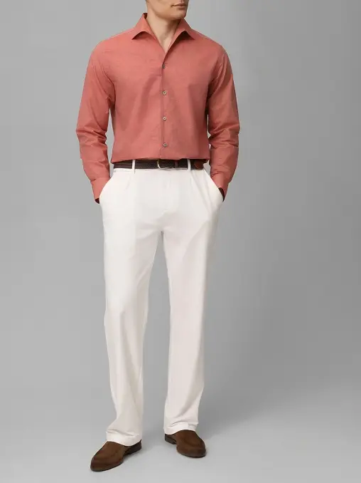 Рубашка Slim Fit хлопковая SUIT FACTORY