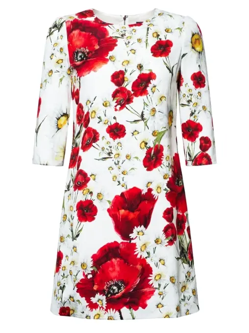 Платье из вискозы DOLCE & GABBANA