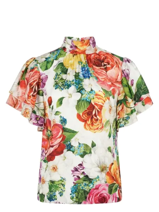 Блуза шелковая DOLCE & GABBANA