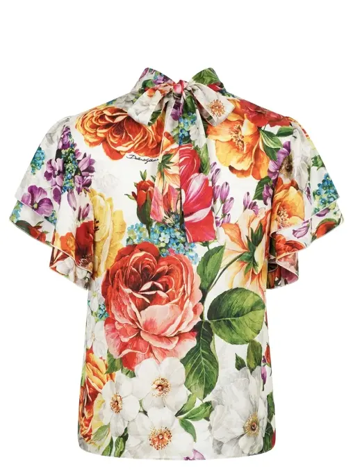 Блуза шелковая DOLCE & GABBANA
