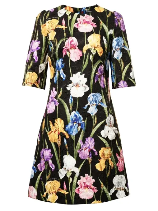 Платье с принтом DOLCE & GABBANA