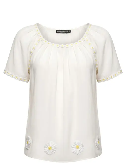 Блуза шелковая DOLCE & GABBANA
