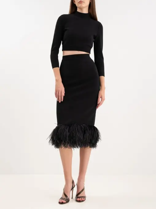 Юбка из вискозы ELIE SAAB