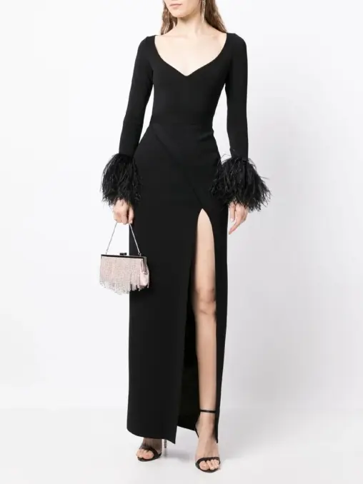 Платье из вискозы ELIE SAAB