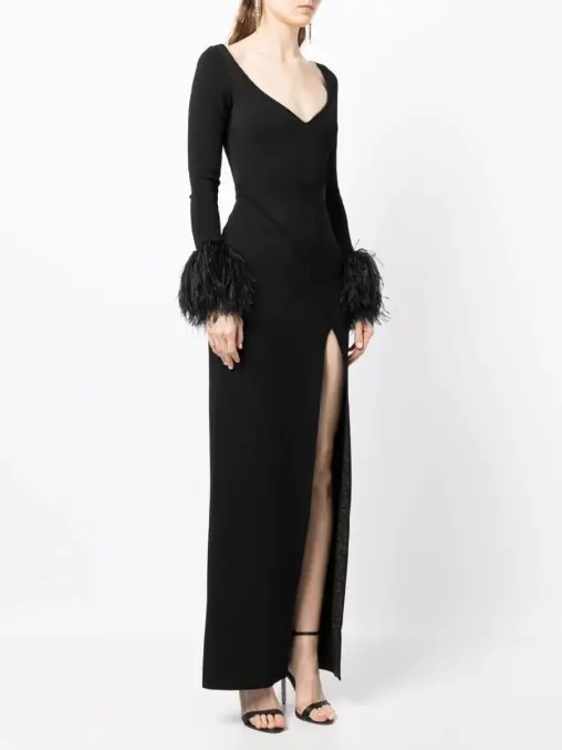 Платье из вискозы ELIE SAAB