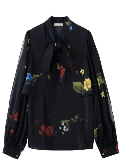 Блуза шелковая ELIE SAAB
