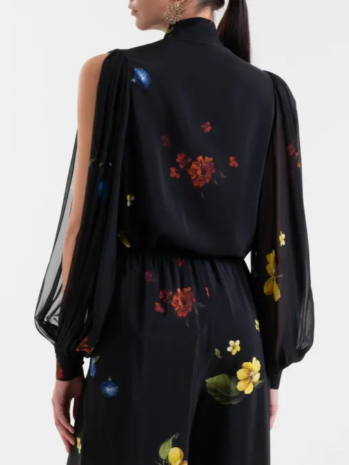 Блуза шелковая ELIE SAAB