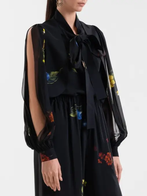 Блуза шелковая ELIE SAAB
