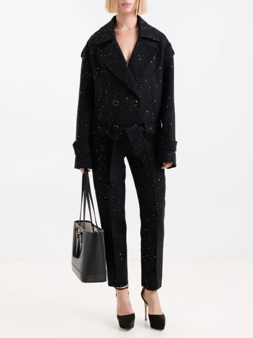 Брюки с пайетками ELIE SAAB