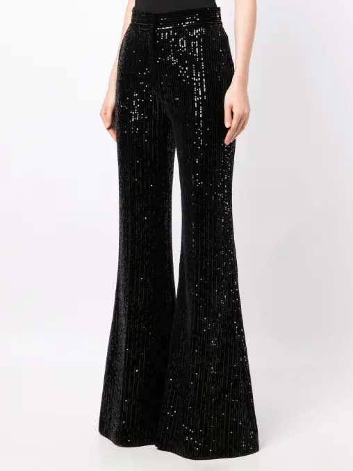 Брюки с пайетками ELIE SAAB