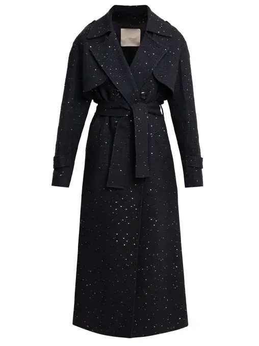 Пальто с пайетками ELIE SAAB