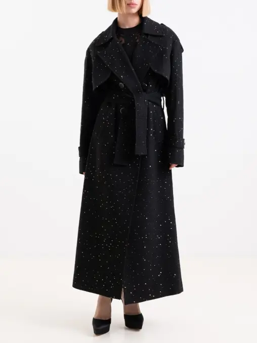 Пальто с пайетками ELIE SAAB
