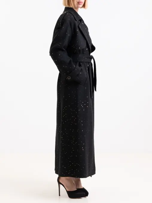 Пальто с пайетками ELIE SAAB