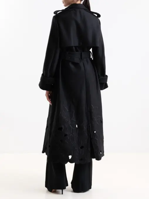 Тренч шерстяной ELIE SAAB