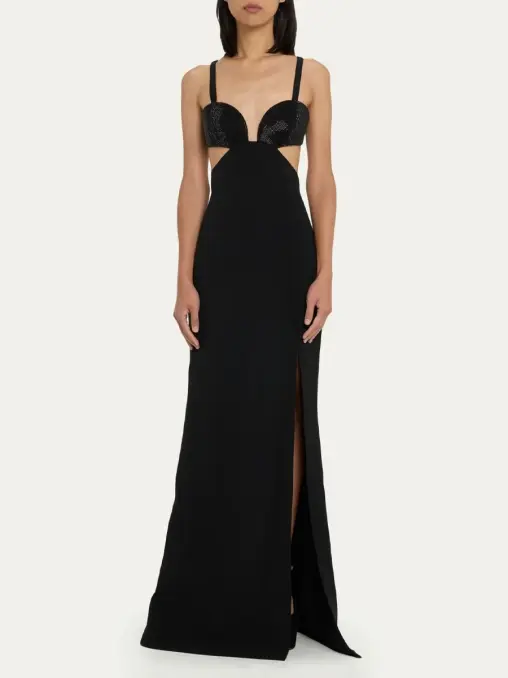 Платье однотонное ELIE SAAB