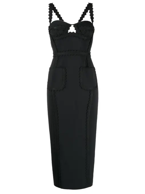 Платье из вискозы ELIE SAAB