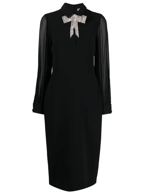 Платье со стразами ELIE SAAB