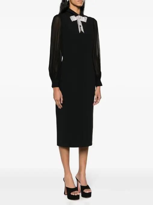 Платье со стразами ELIE SAAB