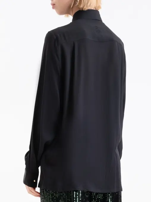 Блуза шелковая с пайетками ELIE SAAB