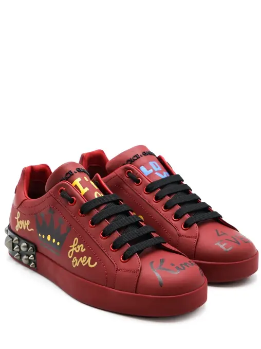 Кеды кожаные DOLCE & GABBANA