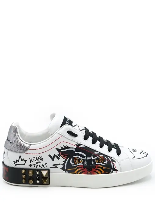 Кеды кожаные DOLCE & GABBANA