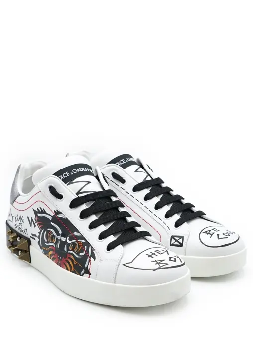 Кеды кожаные DOLCE & GABBANA