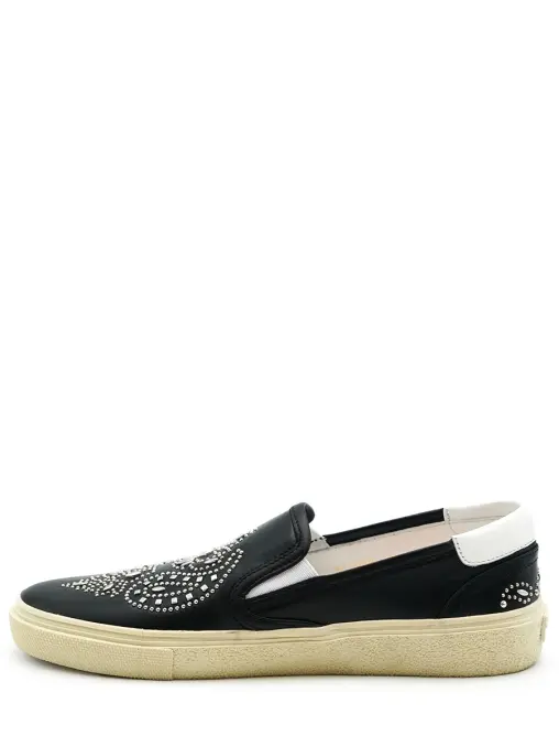 Слипоны кожаные SAINT LAURENT