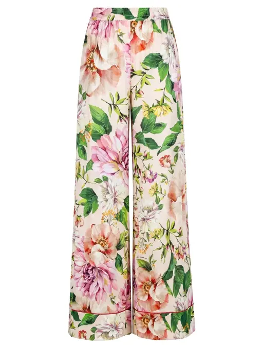 Брюки шелковые DOLCE & GABBANA