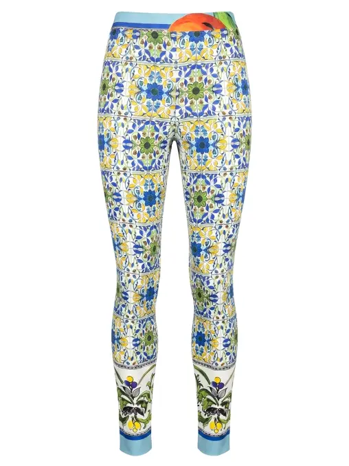 Леггинсы шелковые DOLCE & GABBANA