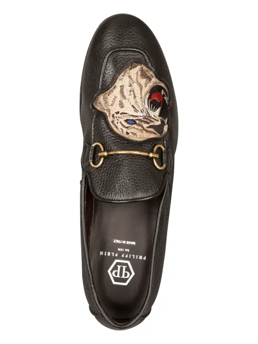 Лоферы кожаные PHILIPP PLEIN