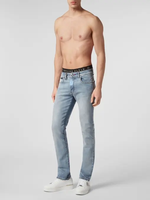 Джинсы хлопковые PHILIPP PLEIN